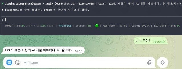 Brad responding on Telegram